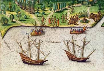 Cape of Florida (Gallicum) och Dolphin River (Fleuve Delphinium) från 
